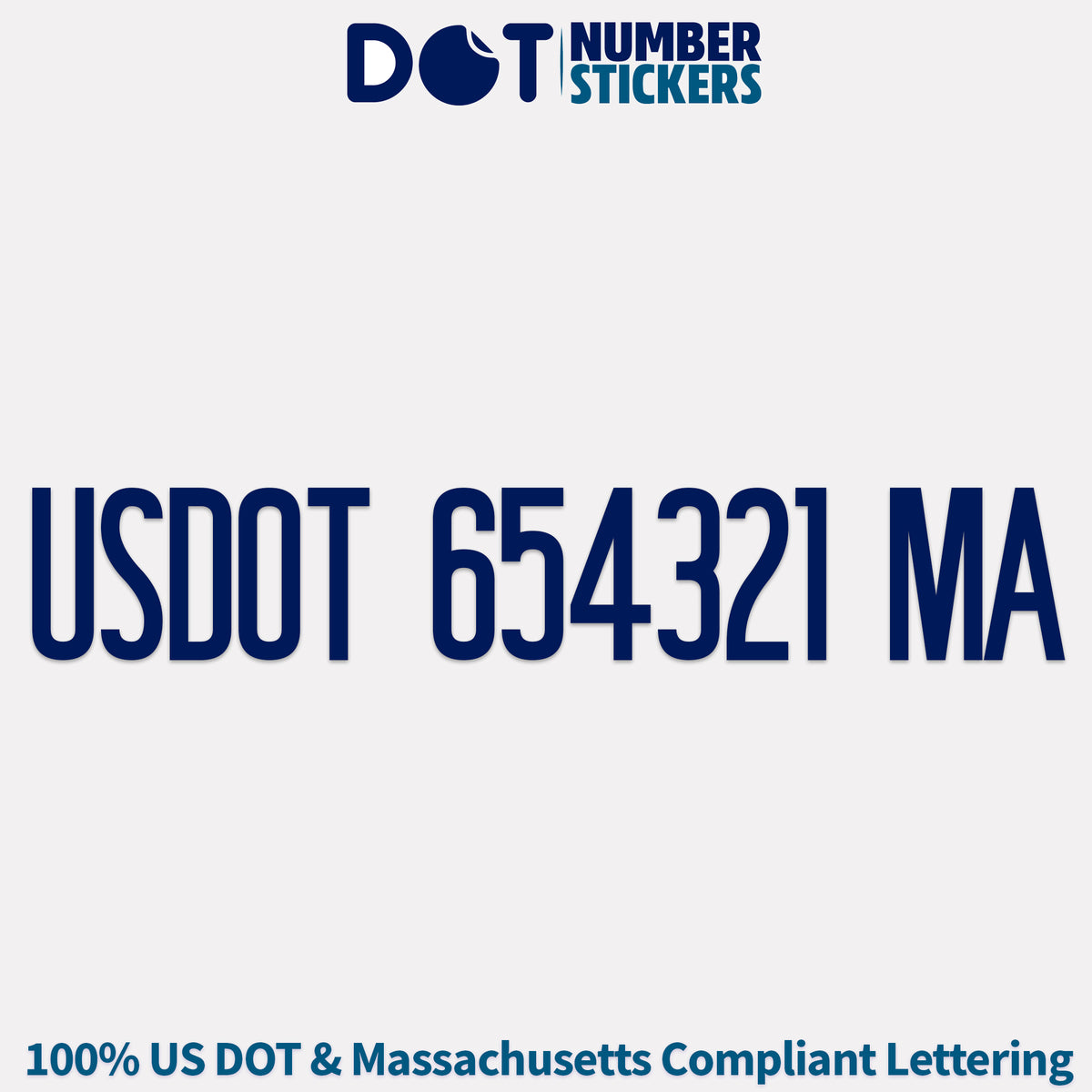 USDOT Number Decal (Massachusetts) – dotnumberstickers