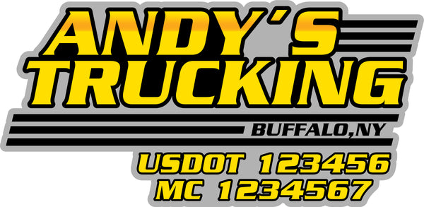  Truck Door Decal with USDOT & MC