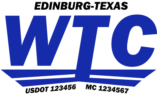  Truck Door Decal with USDOT & MC