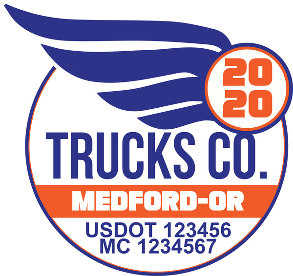  Truck Door Decal with USDOT & MC