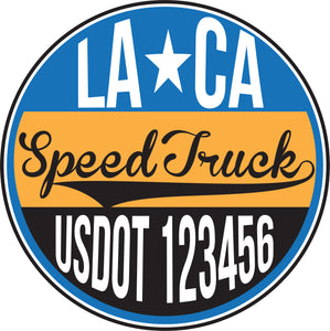  Truck Door Decal with USDOT & MC