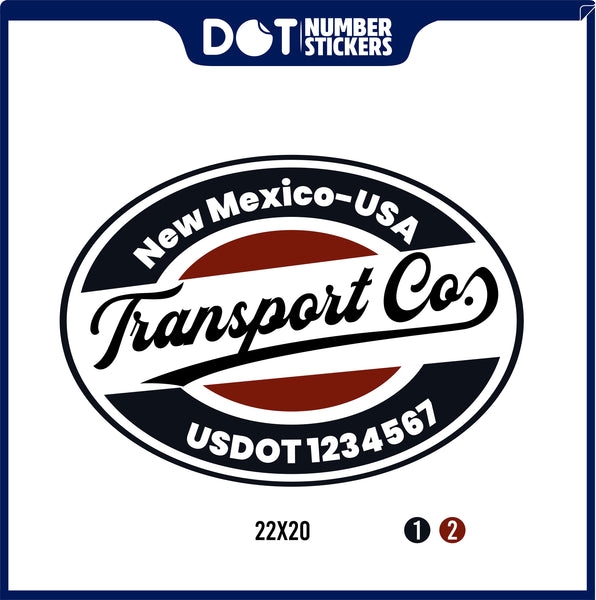 Company Name Truck Door Decal with USDOT & MC (set of 2)