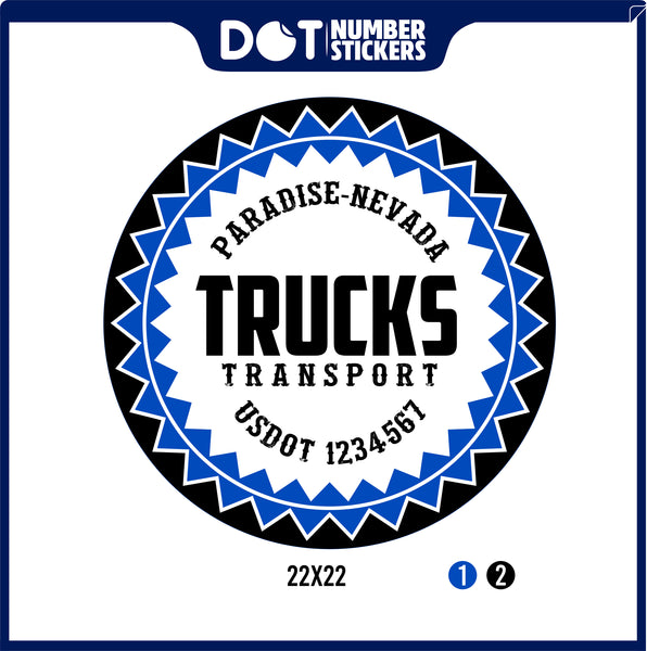 Company Name Truck Door Decal with USDOT & MC (set of 2)