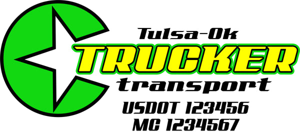  Truck Door Decal with USDOT & MC