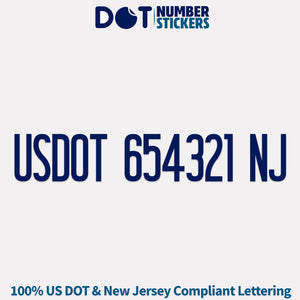 usdot sticker New Jersey
