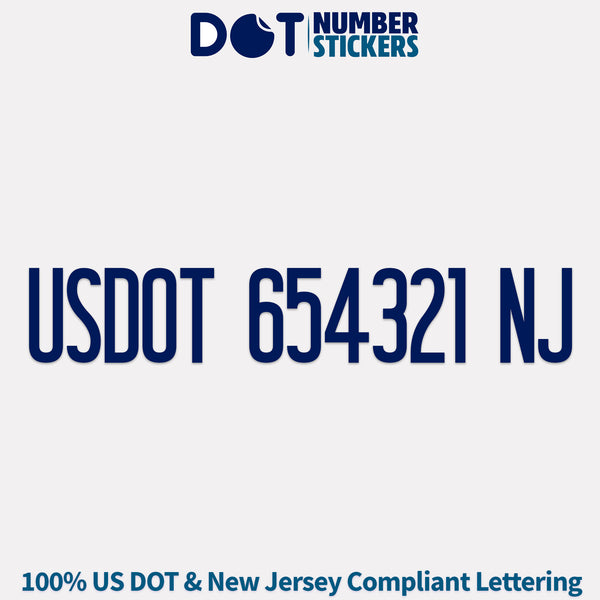 usdot sticker New Jersey