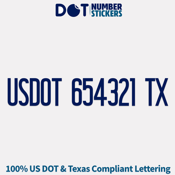 usdot sticker texas